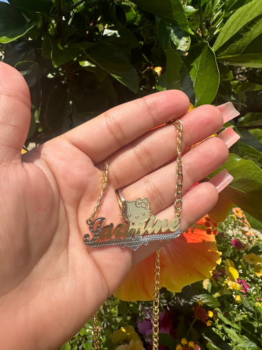 Hello Kitty Custom Name Necklace