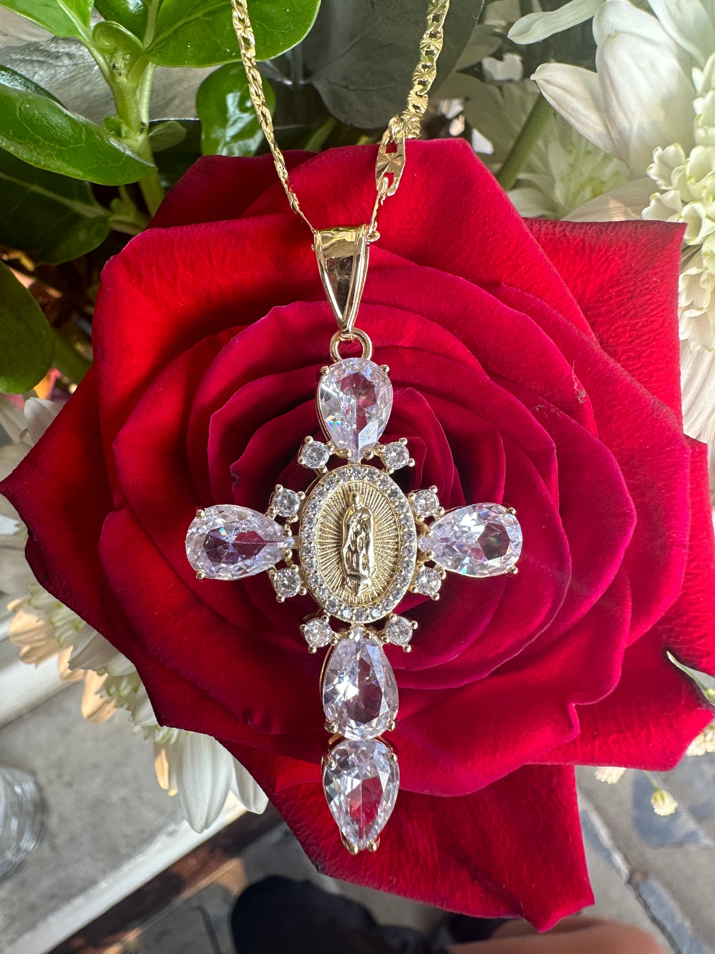 Virgen de Guadalupe Diamond Cross