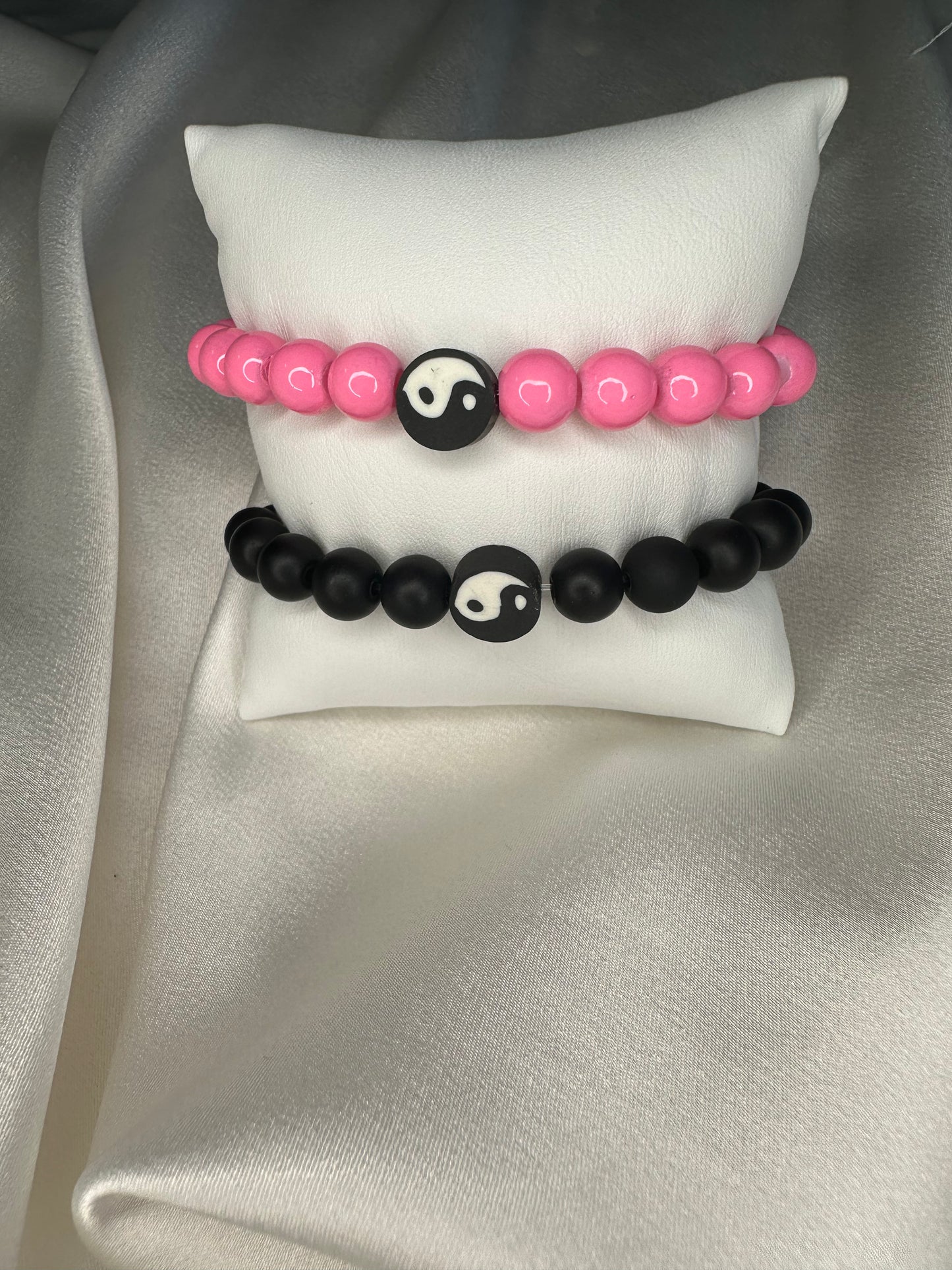 Yin and Yang matching bracelets